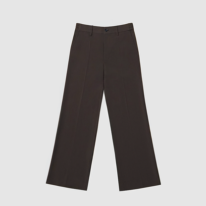 脚長スラックス BROWN