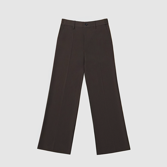 脚長スラックス BROWN