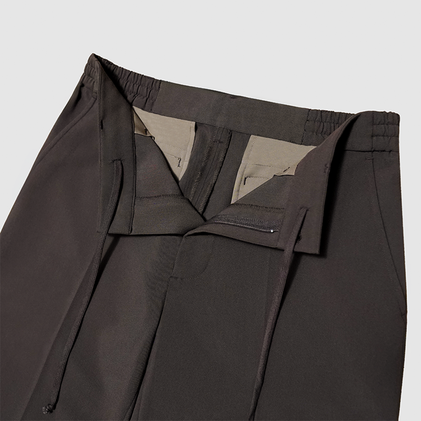 脚長スラックス BROWN