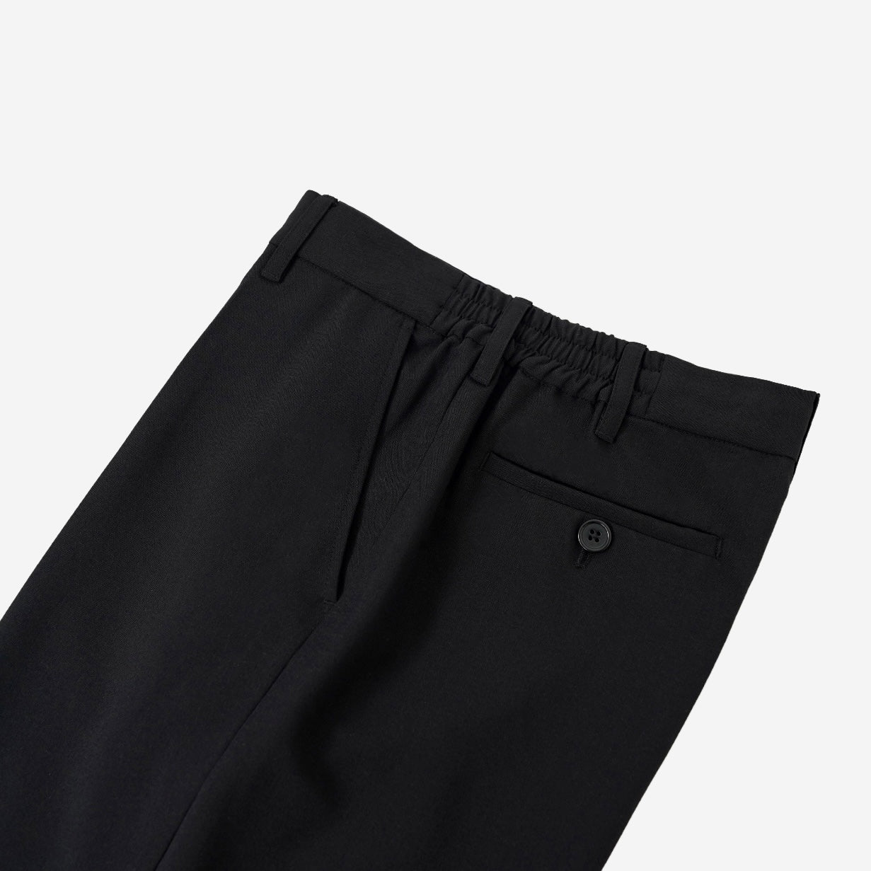 脚長スラックス BLACK