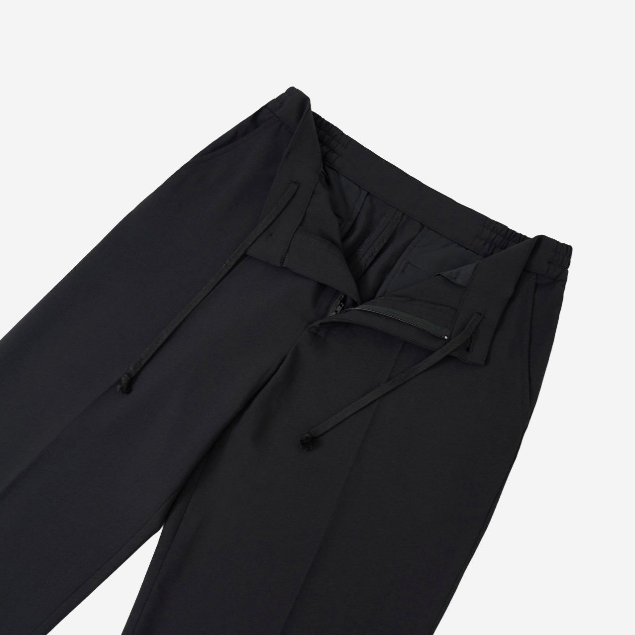 脚長スラックス BLACK