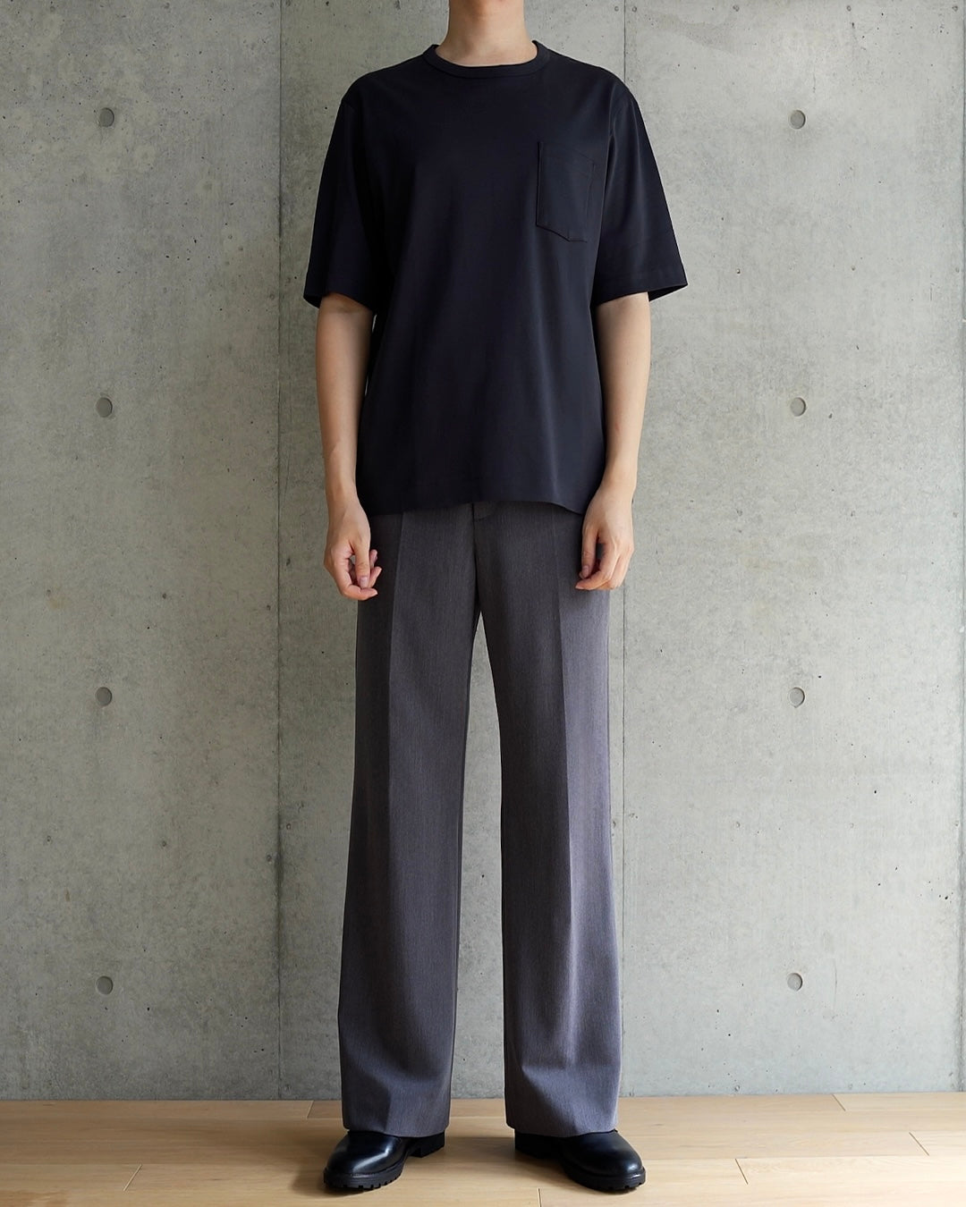 脚長スラックス GRAY – ANIMAF