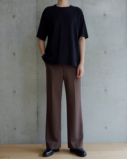 脚長スラックス BROWN